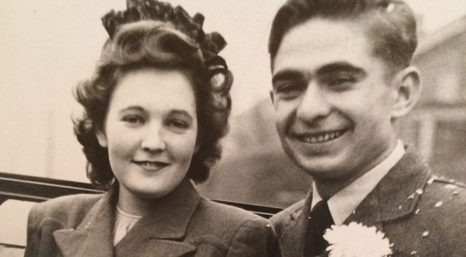 Elisabeth and Eugeniusz Szott on their wedding day