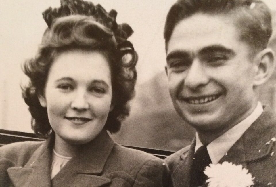 Elisabeth and Eugeniusz Szott on their wedding day